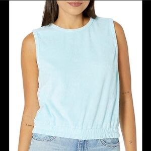 Monrow Sleeveless Terry Cloth Tank Top Women's Size Medium